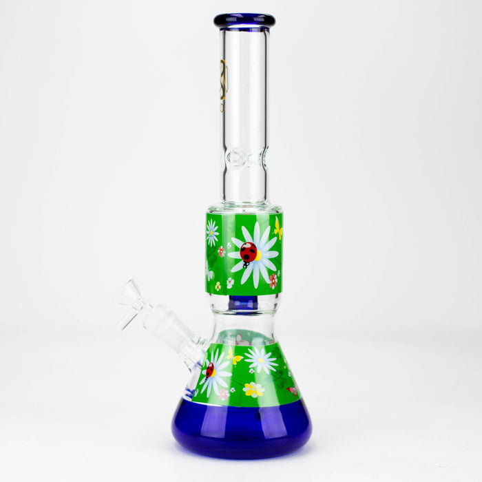 BLO | 13" Flower decal glass bong