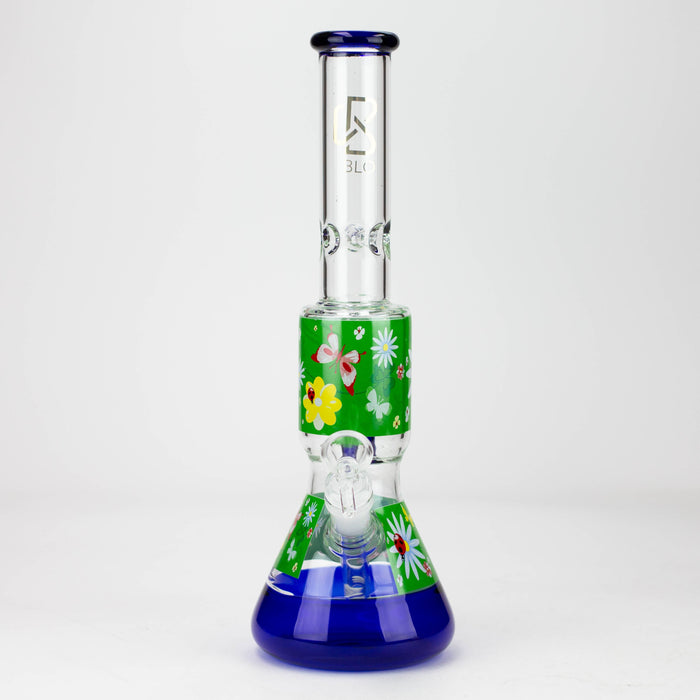 BLO | 13" Flower decal glass bong