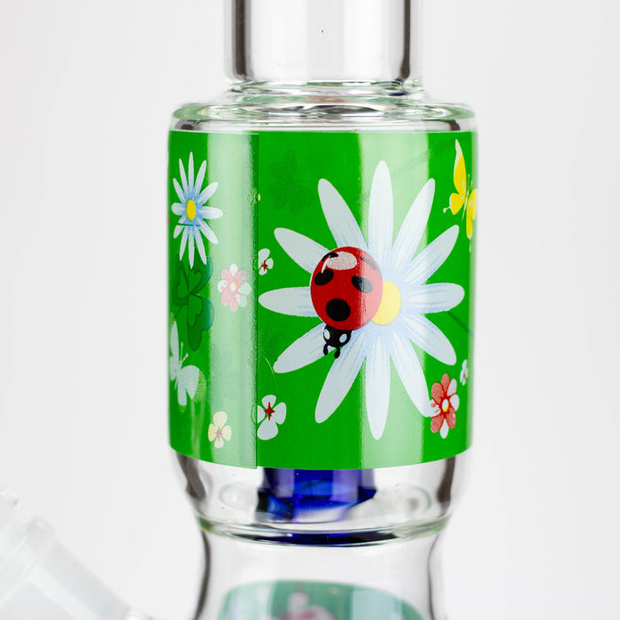 BLO | 13" Flower decal glass bong