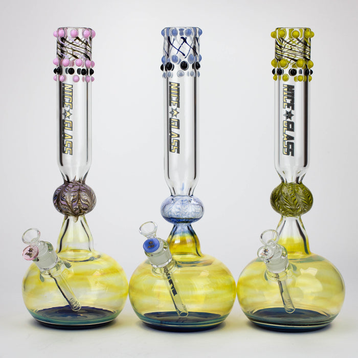 NG | 17 inch Dotted and Fumed Round Base Beaker [S396]