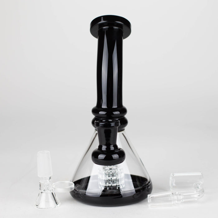 7"  2-in-1 Color accented Rig with perc (Banger and Bowl Included)