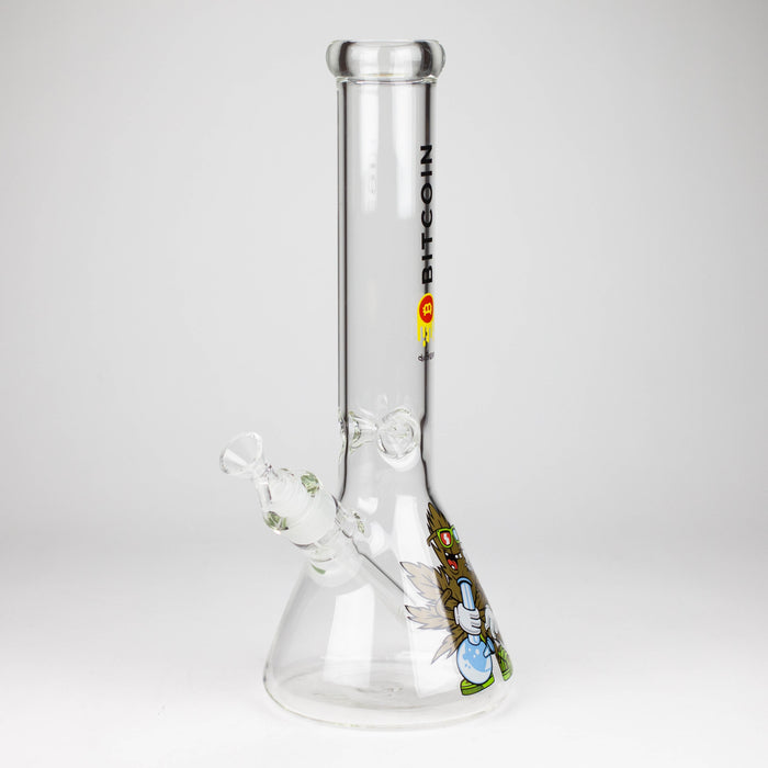 diamond | 14" Crypto Beaker Glass water Bong