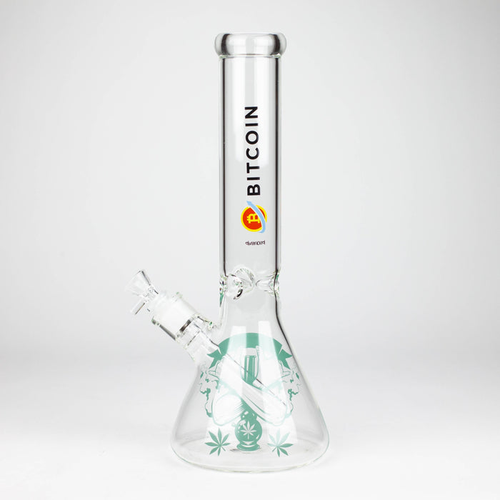 diamond | 14" Crypto Beaker Glass water Bong