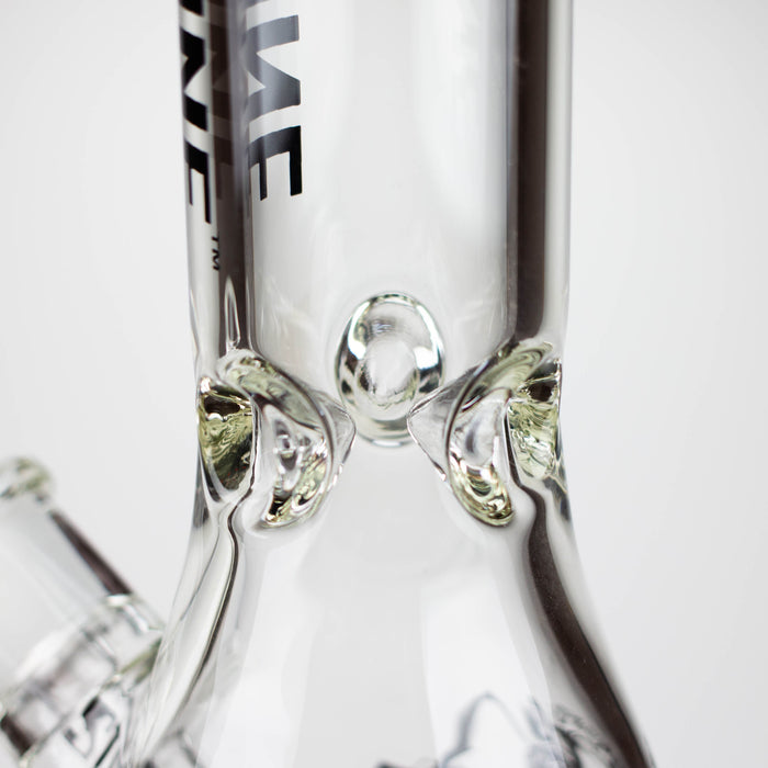 Steam Engine™ | 14 Inch 7mm glass bong with stickers by golden crown