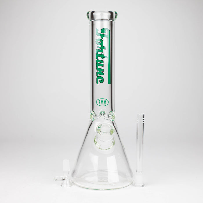 Fortune | 14" 7mm Beaker Glass Bong [145007]