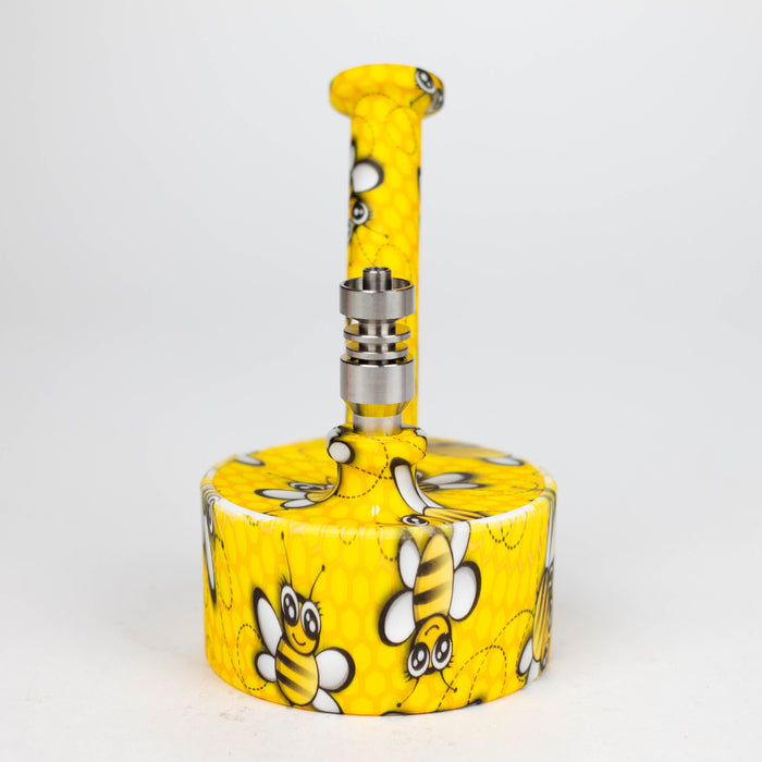 Fortune | 5" Silicone Hydrographic Dab Rig-Assorted [SP1035P]