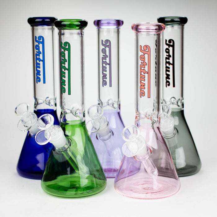 Fortune | 10" 4mm Color Beaker bong [103804]