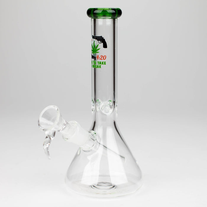 7" Zoom Glass Bong with Bowl [AK050]