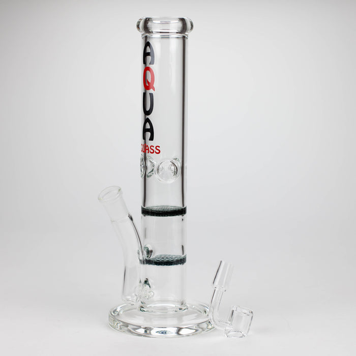 AQUA | 10" Dual Honeycomb rig with quartz banger [B1]