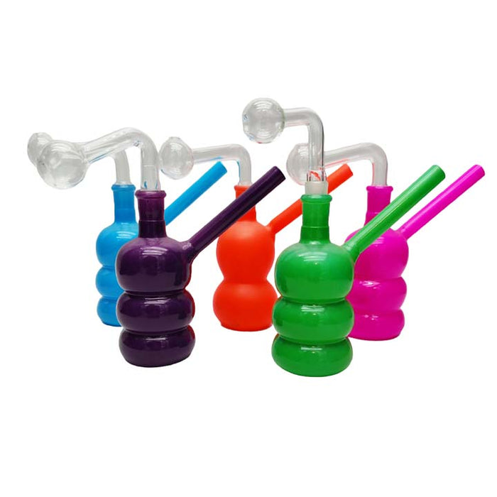 6" Oil pipe attached Assorted colours and shapes