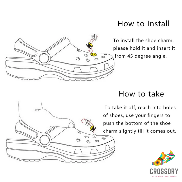 Crossory crocs charms