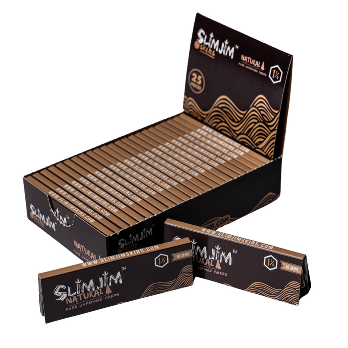 Slimjim | Natural 1 1/4th Skins Box of 25