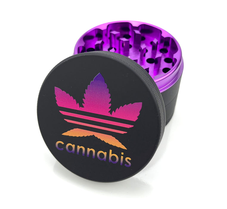 Green Star | 2.5" (63mm) Grinder - Cannabis Design