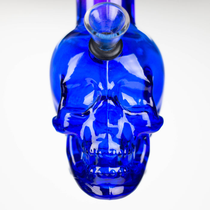 6" Mini Skull base soft glass water bong  [SH36xx]