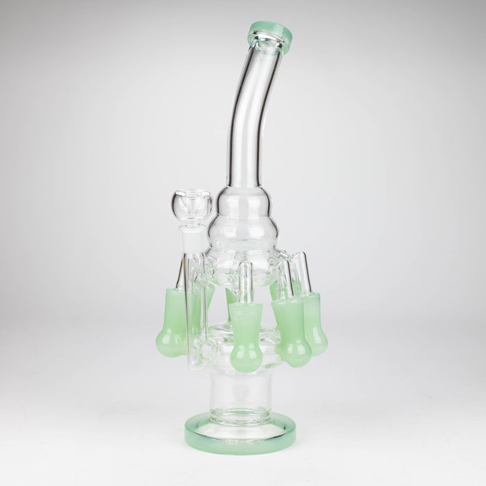 13" Multi chamber glass bong with inline difuser