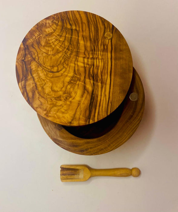 VOW | Olive Wood Jar-Magnetic Lid-Doozer