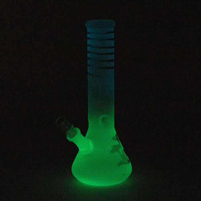 12" GLOW IN DARK BEAKER BONG WITH ICE CATCHER