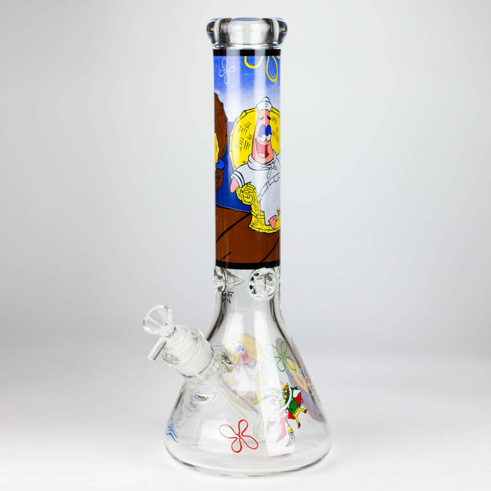 14" Cartoon 9 mm glass bong [PIP836]