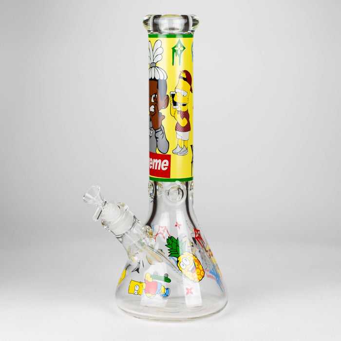 14" Cartoon 9 mm glass bong [PIP837]