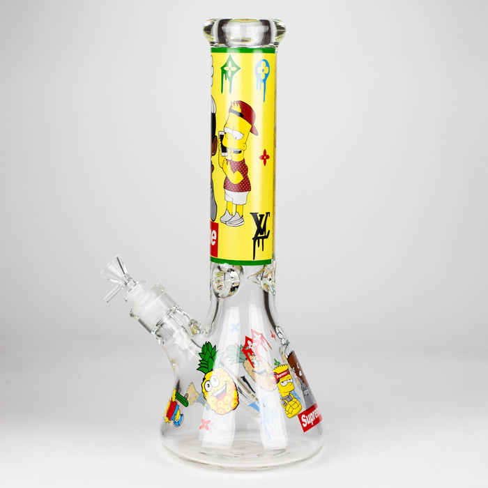 14" Cartoon 9 mm glass bong [PIP837]