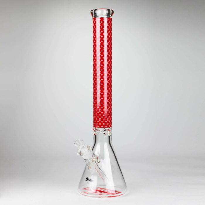 20" Luxury Pattern 9mm glass bong [PIP872]