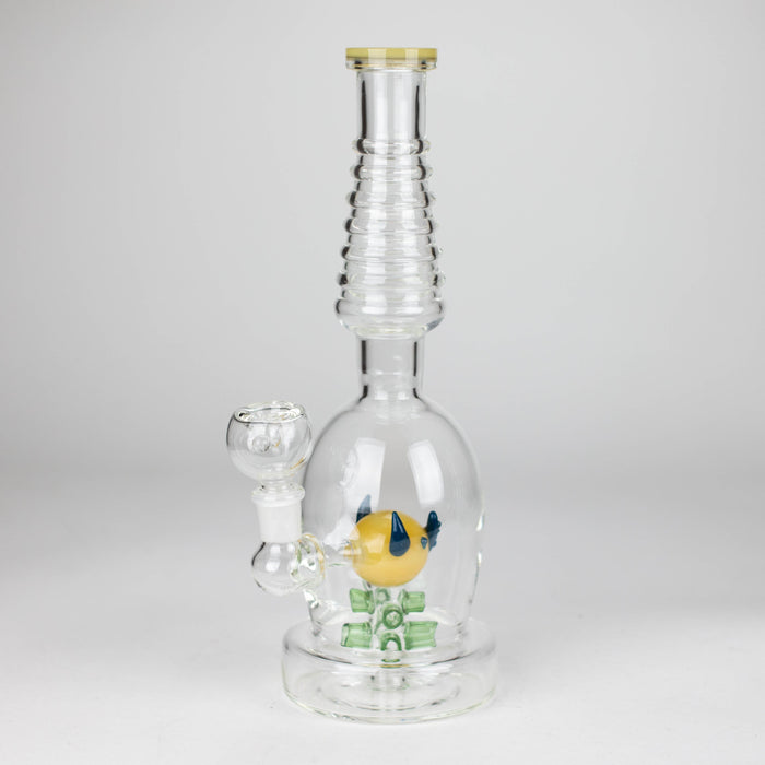 12" Fancy glass water bong