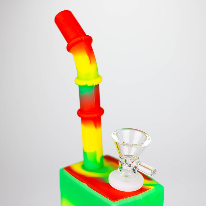 Fortune | 8" Hydrographic Silicone Square Pipe-Assorted [SP1001]