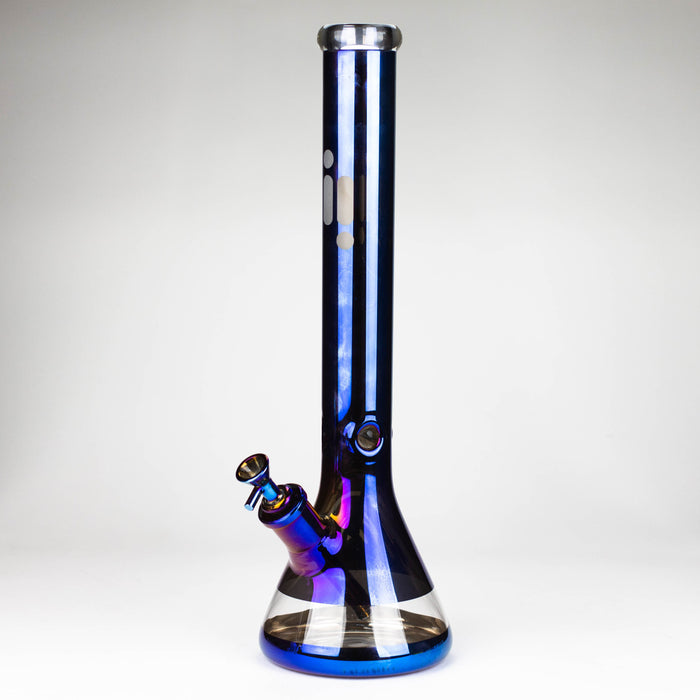 Infyniti | 18" 7 mm Metallic glass water bong [GP2004]