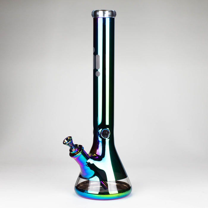 Infyniti | 18" 7 mm Metallic glass water bong [GP2004]