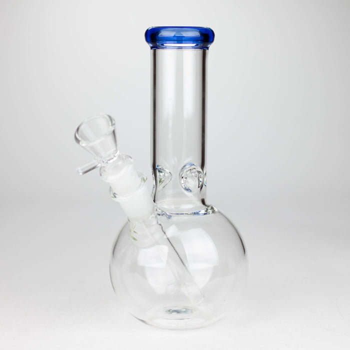 9" Round base glass bong