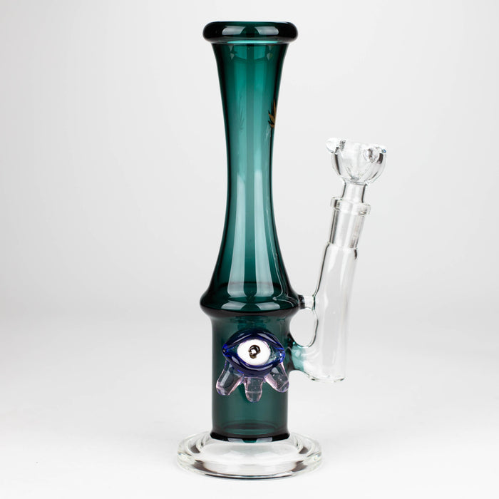 10" Color tube glass bong with eye