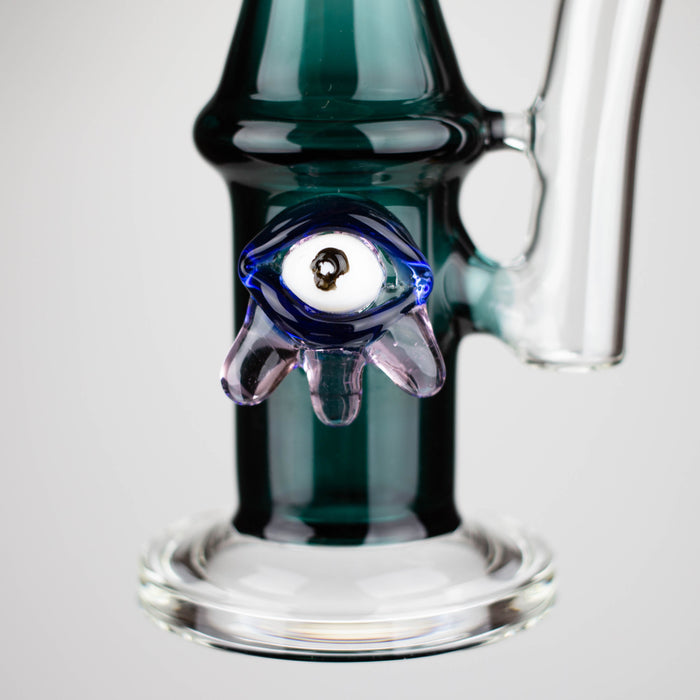 10" Color tube glass bong with eye