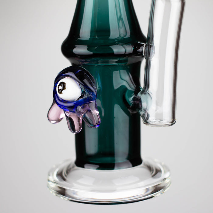 10" Color tube glass bong with eye