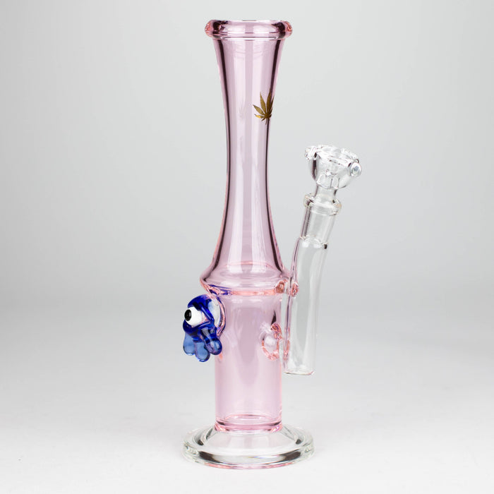 10" Color tube glass bong with eye