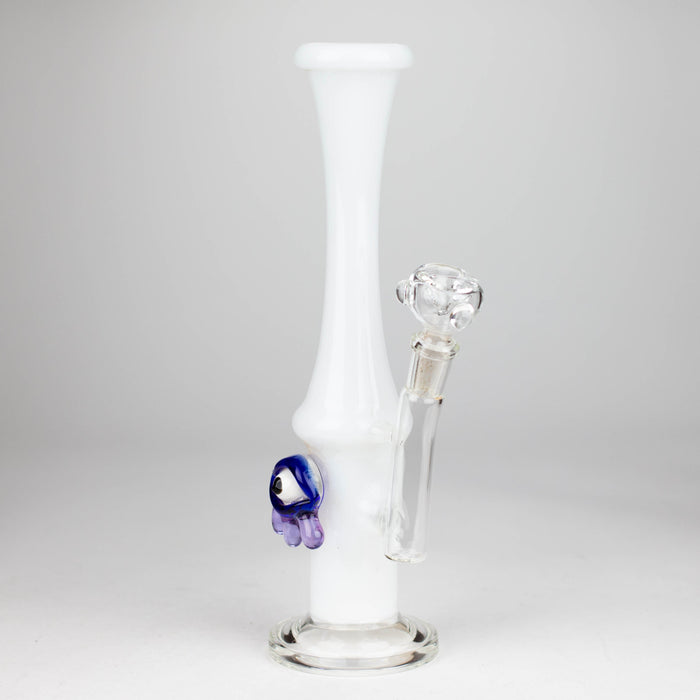 10" Color tube glass bong with eye