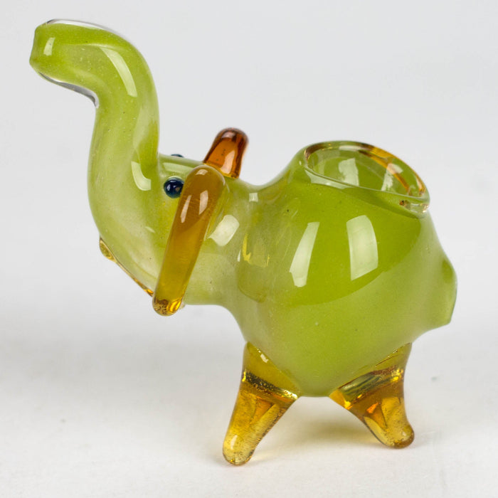 3" Elephant glass hand pipe