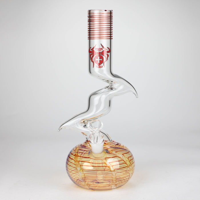 Xtreme | 12" Zig Zag glass water bong [AK822]