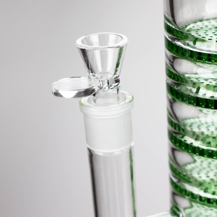 AQUA | 21 " 2-in-1 Multi level honeycomb diffuser glass bong [AQUA019]