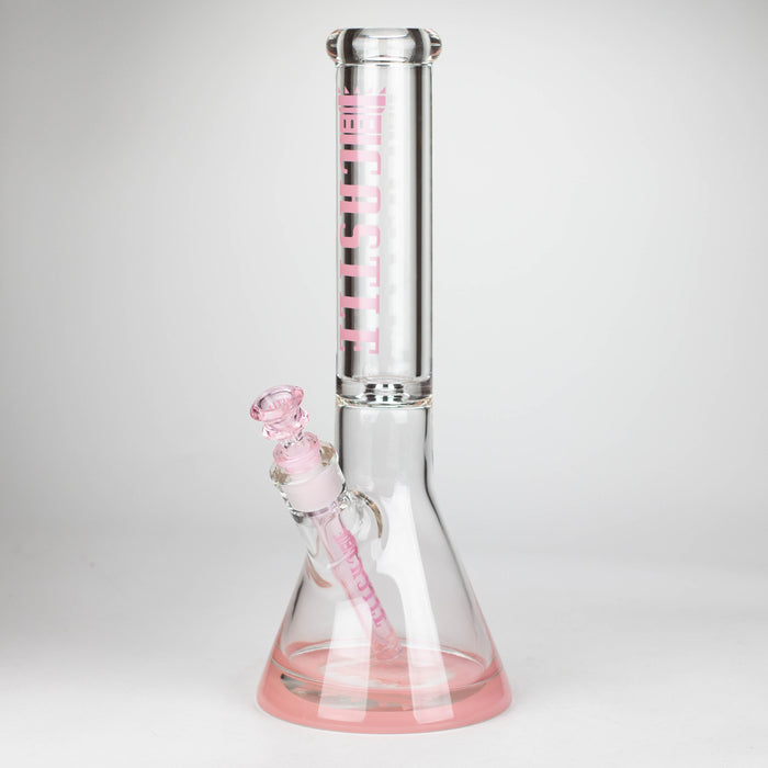 Castle Glassworks | 14" Color Logo Beaker Bong [C-005]