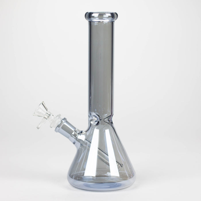 10" Solid Color Eletroplate Glass Beaker Bong