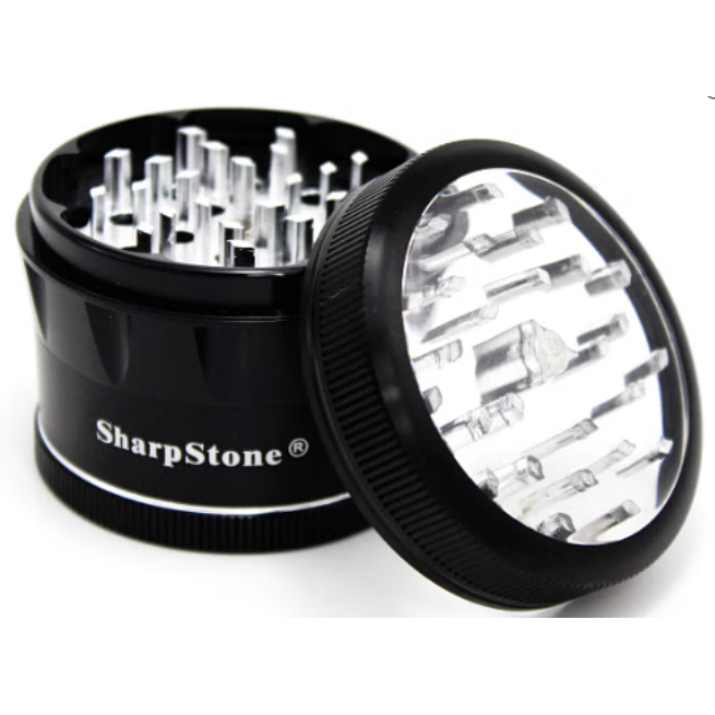 SharpStone® | V2 CLEAR TOP 4 PIECE GRINDER 2.5 [ GRI905 ]