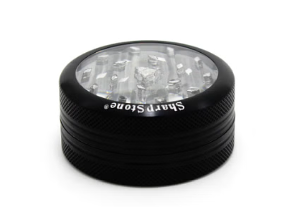 SharpStone® | CLEAR TOP 2 PIECE HERB GRINDER - 2.2" [ GRI906 ]