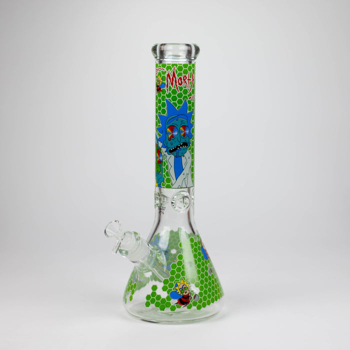 14" RM Cartoon 9mm glass water bong [GBT2118]