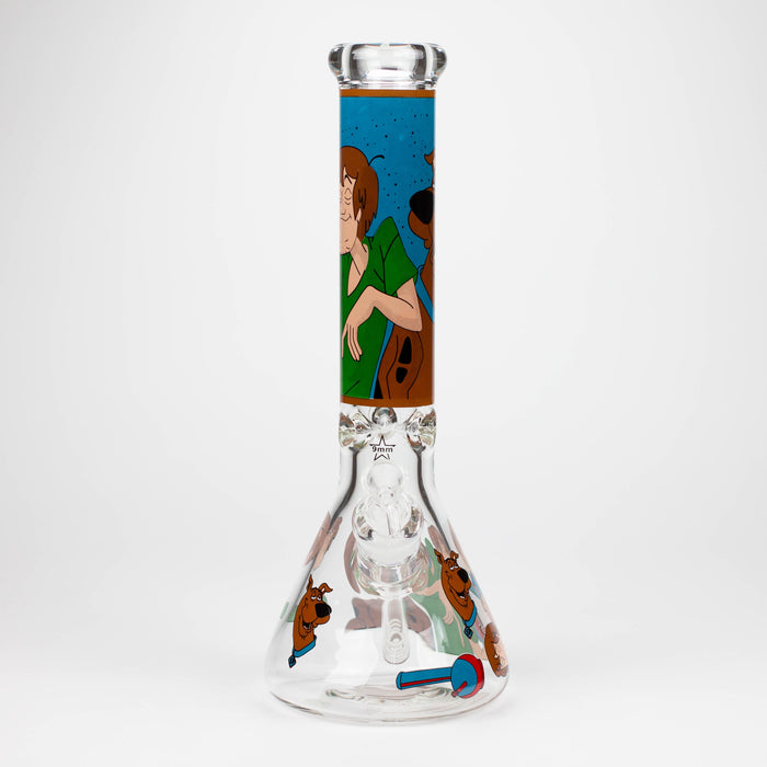 14" SD Cartoon 9mm glass water bong [GBT2112]