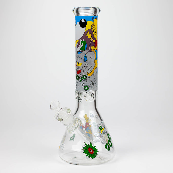 14" SD Cartoon 9mm glass water bong [GBT2112]