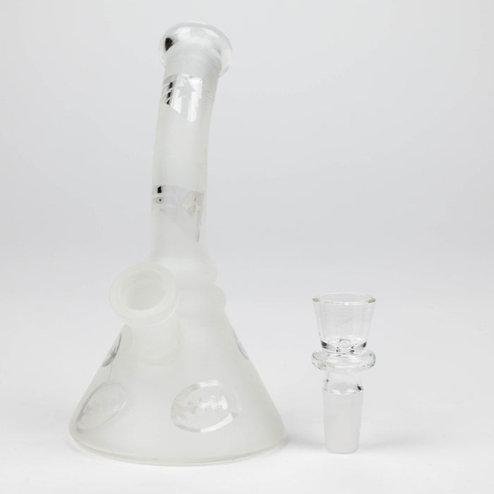 6" Glow in the dark glass bong