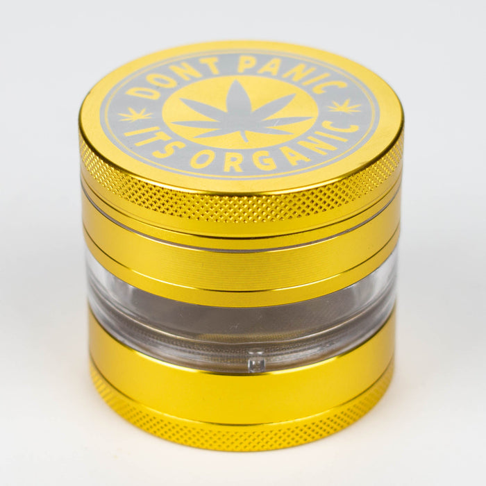 Heavy Duty Large "Don't Panic It's Organic" 4 Parts Weed Grinder Engraved in Canada Design #2