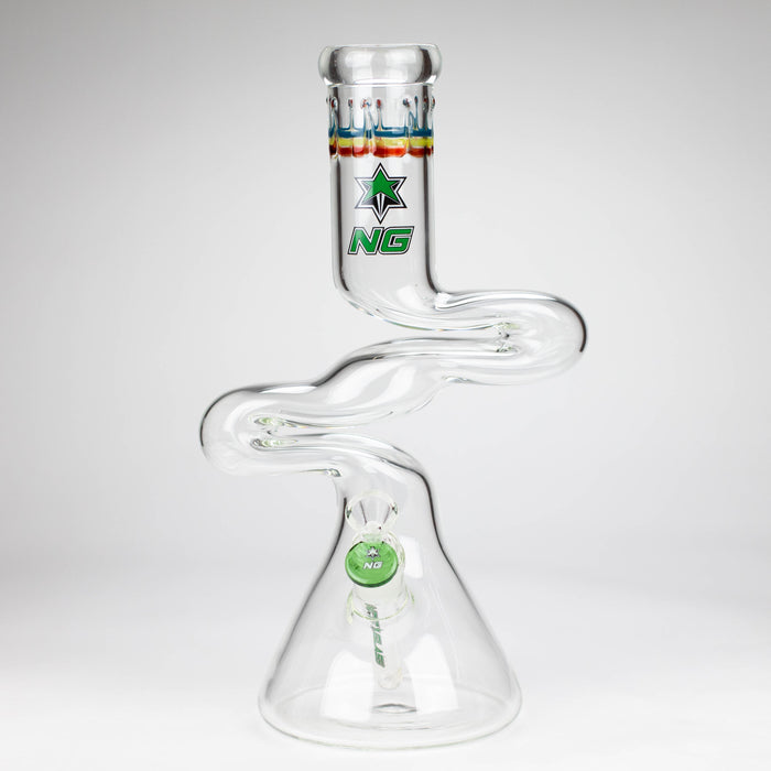 NG | 14 inch ZIg-Zag Beaker Bong [G101]