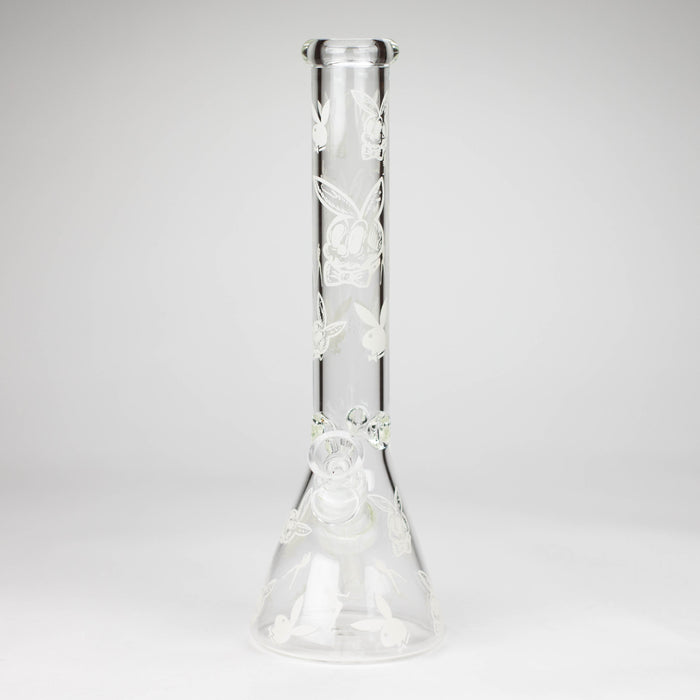 12" 5mm Luxury Design Glow in the Dark Glass Bong