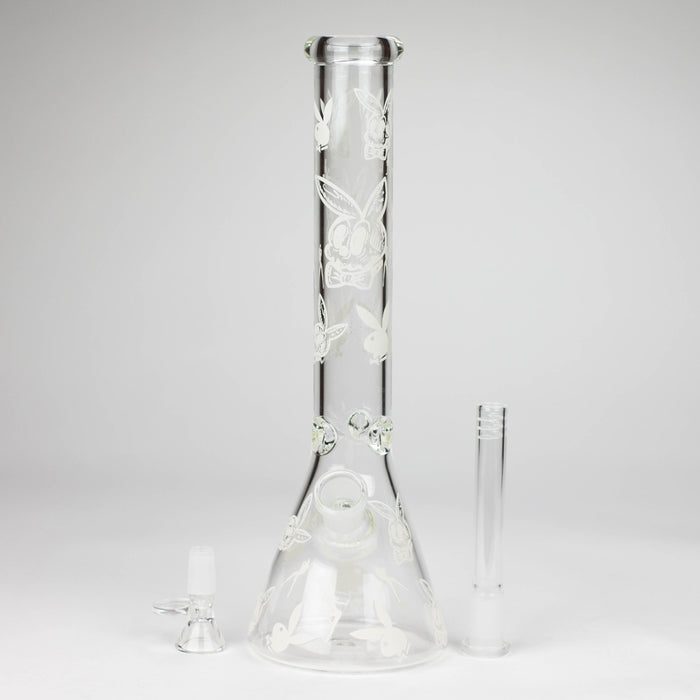 12" 5mm Luxury Design Glow in the Dark Glass Bong